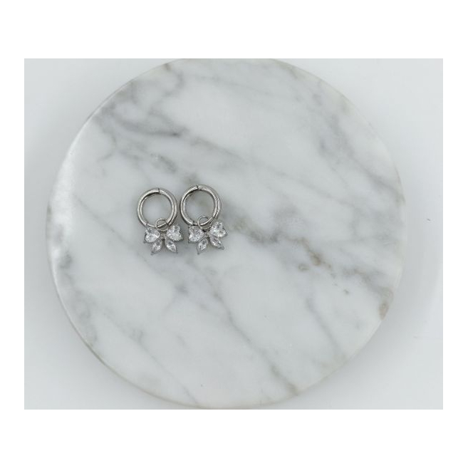 ARETES ZO11954E PLATEADO Acero Inoxidable