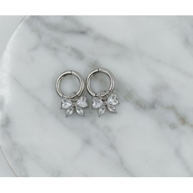 ARETES ZO11954E PLATEADO Acero Inoxidable