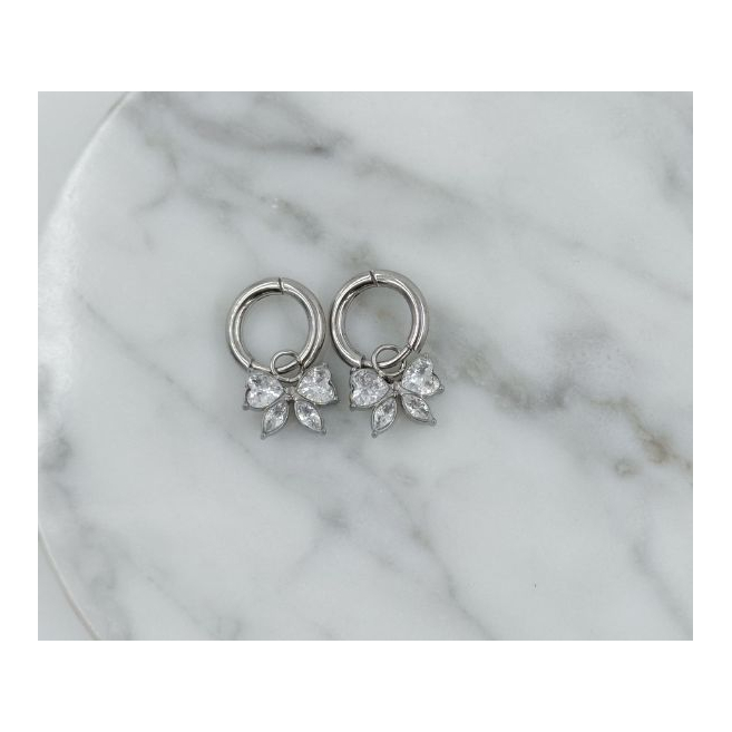 ARETES ZO11954E PLATEADO Acero Inoxidable