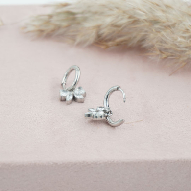 ARETES ZO11954E PLATEADO Acero Inoxidable