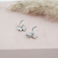ARETES ZO11954E PLATEADO Acero Inoxidable