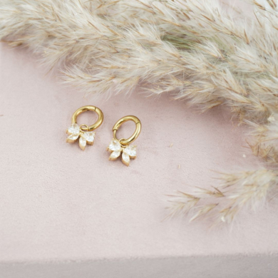 ARETES ZO11954E DORADO Acero Inoxidable