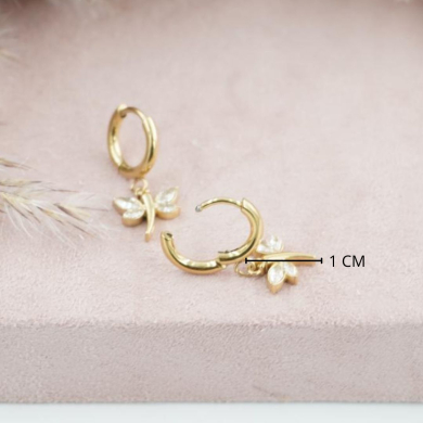 ARETES ZO9971E200 PLATEADO Acero Inoxidable