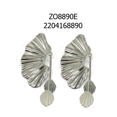 ARETES ZO8890E PLATEADO Acero Inoxidable