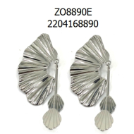 ARETES ZO8890E PLATEADO Acero Inoxidable