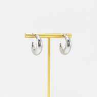 ARETES ZO9928E/25MM/300 PLATEADO Acero Inoxidable