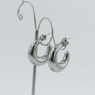 ARETES ZO9928E/25MM/300 PLATEADO Acero Inoxidable