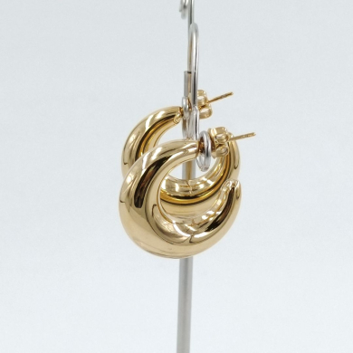 ARETES ZO9928E/25MM/300 DORADO Acero Inoxidable