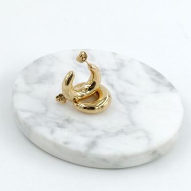ARETES ZO9928E/25MM/300 DORADO Acero Inoxidable