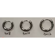 ARETES ZO15570E PLATEADO Acero Inoxidable