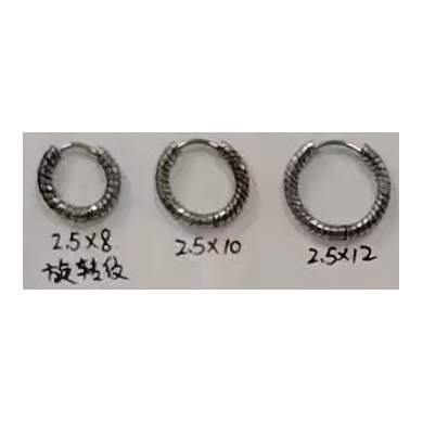 ARETES ZO15565E PLATEADO Acero Inoxidable