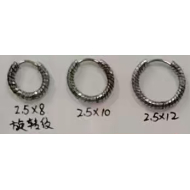 ARETES ZO15565E PLATEADO Acero Inoxidable