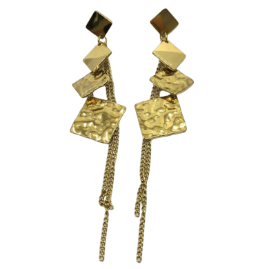 ARETES ZO14392E DORADO Acero Inoxidable