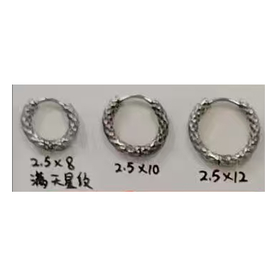ARETES ZO15564E PLATEADO Acero Inoxidable