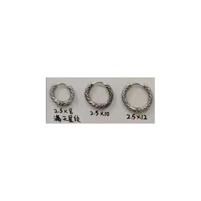 ARETES ZO15564E PLATEADO Acero Inoxidable