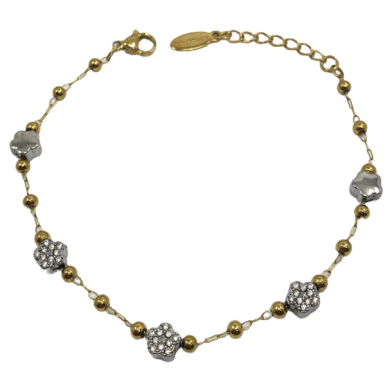 PULSERA ZO13329B BICOLOR Acero Inoxidable