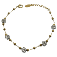 PULSERA ZO13329B BICOLOR Acero Inoxidable
