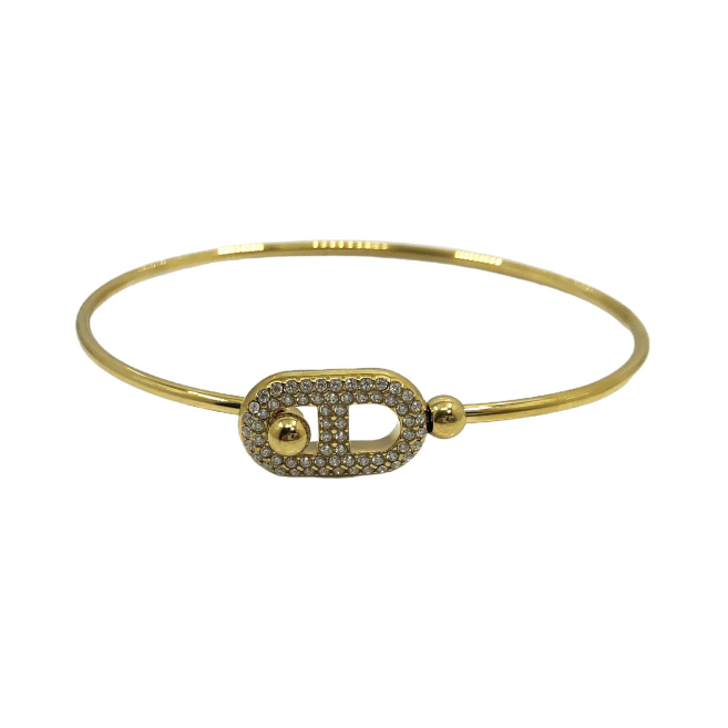 BRAZALETE ZO15227B PLATEADO Acero Inoxidable