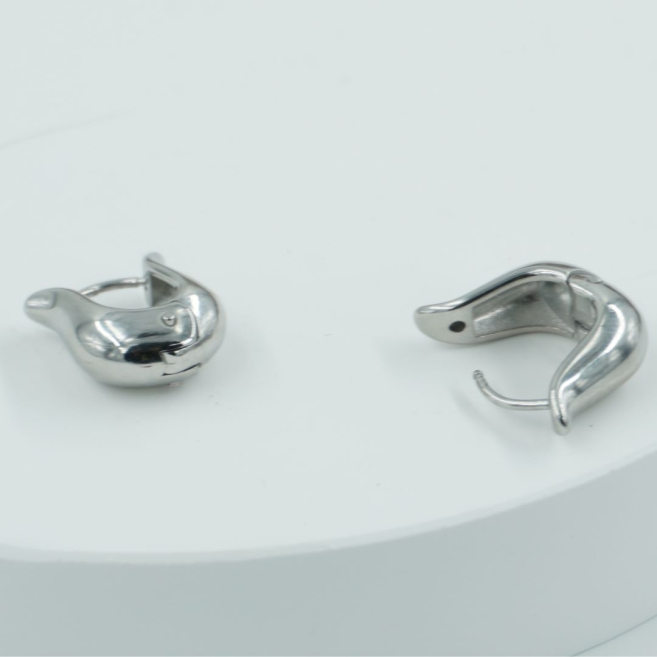 ARETES ZO11153E/15MM/200 PLATEADO Acero Inoxidable