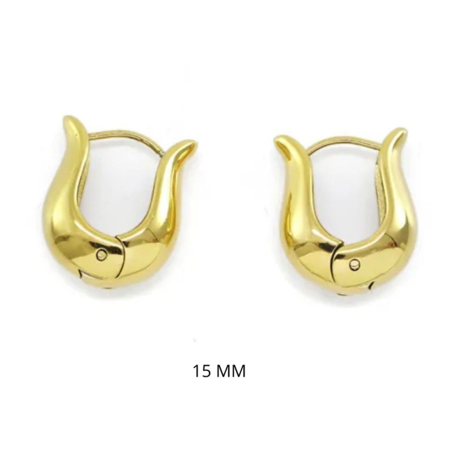 ARETES ZO11153E/15MM/200 DORADO Acero Inoxidable