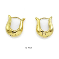 ARETES ZO11153E/15MM/200 DORADO Acero Inoxidable