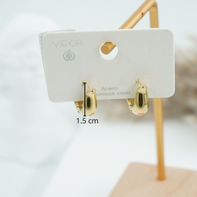 ARETES ZO11153E/15MM/200 DORADO Acero Inoxidable