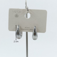 ARETES ZO11150E/15MM/200 PLATEADO Acero Inoxidable
