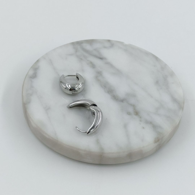 ARETES ZO11150E/15MM/200 PLATEADO Acero Inoxidable