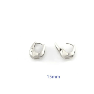 ARETES ZO11150E/15MM/200 PLATEADO Acero Inoxidable
