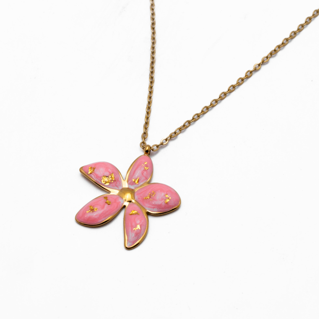 COLLAR Y00744 ROSA Acero Inoxidable E27