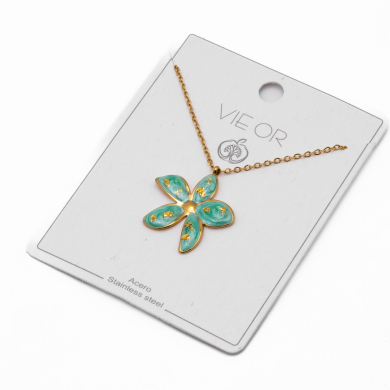 COLLAR Y00744 VERDE Acero Inoxidable E27
