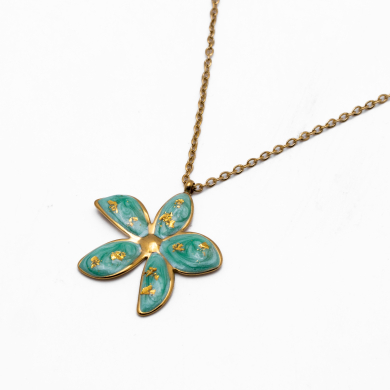 COLLAR Y00744 VERDE Acero Inoxidable E27