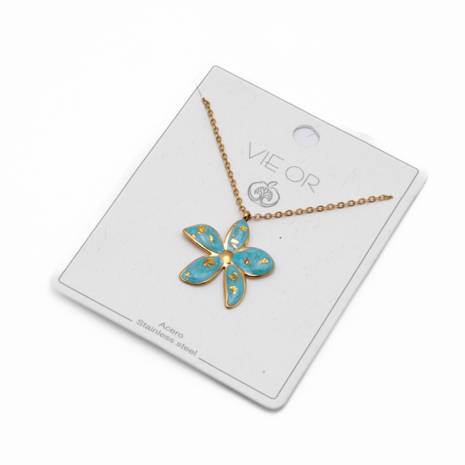 COLLAR Y00744 AZUL Acero Inoxidable E27