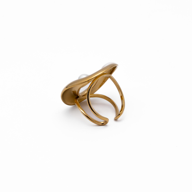 ANILLO Y00811 DORADO Acero Inoxidable 2A51