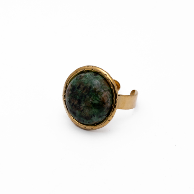 ANILLO Y00832 VERDE Acero Inoxidable