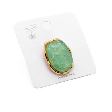 ANILLO Y00734 VERDE Acero Inoxidable 2A26