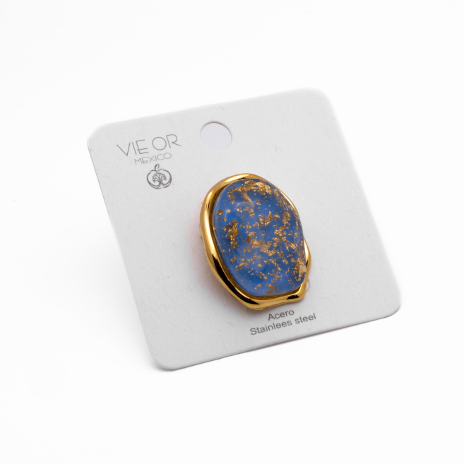 ANILLO Y00734 AZUL Acero Inoxidable 2A26