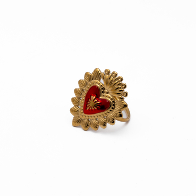 ANILLO Y00810 DORADO Acero Inoxidable A26