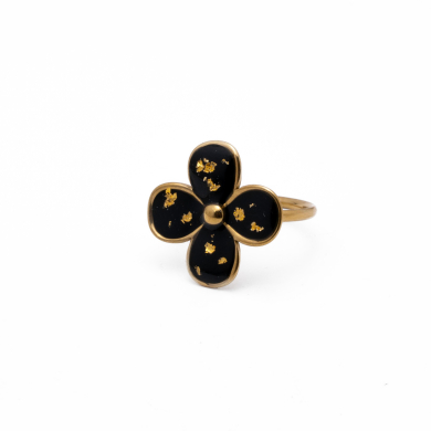 ANILLO Y00755 NEGRO Acero Inoxidable 2A45