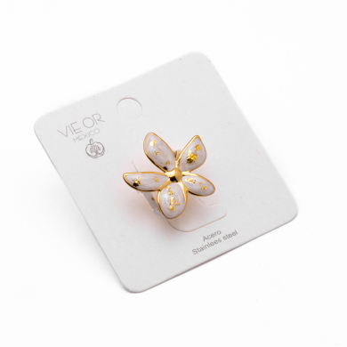 ANILLO Y00746 BLANCO Acero Inoxidable 2A45