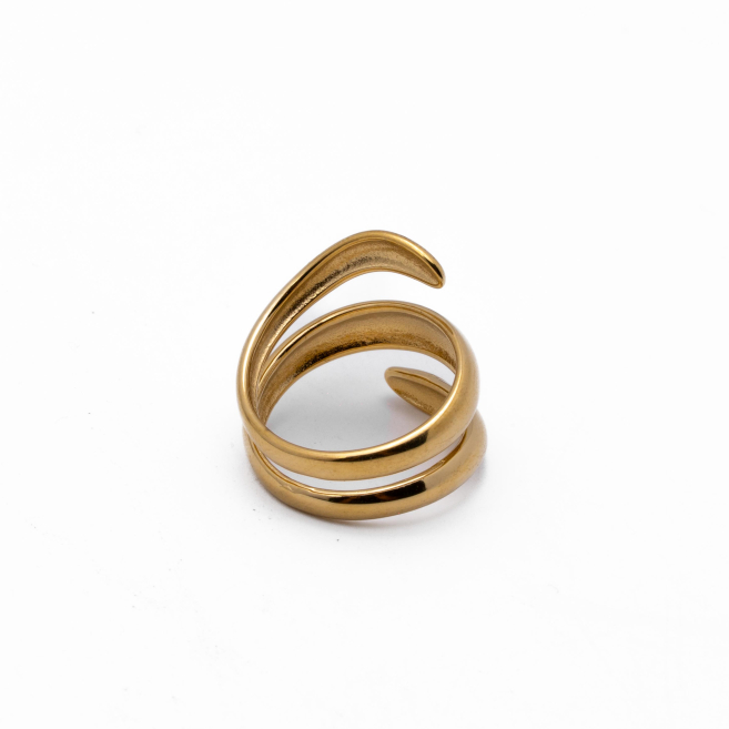 ANILLO Y00825 DORADO Acero Inoxidable 2A34