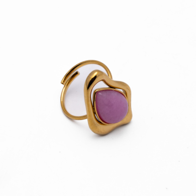 ANILLO Y00637 ROSA Acero Inoxidable A27