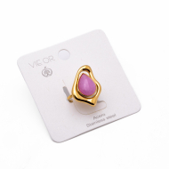 ANILLO Y00637 ROSA Acero Inoxidable A27