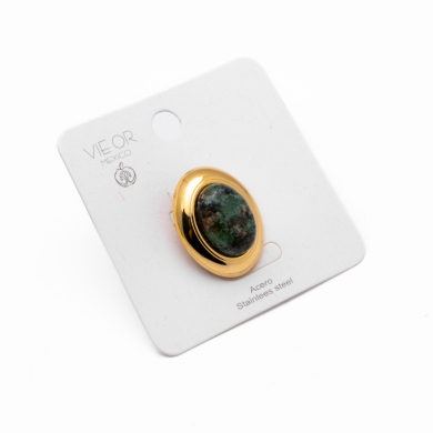 ANILLO Y00752 VERDE Acero Inoxidable 2A48