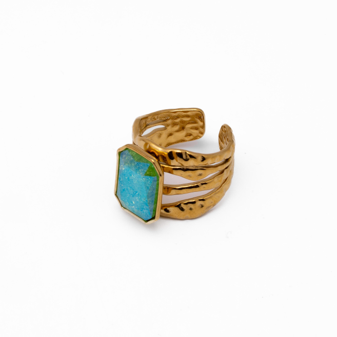ANILLO Y00561 VERDE Acero Inoxidable A13