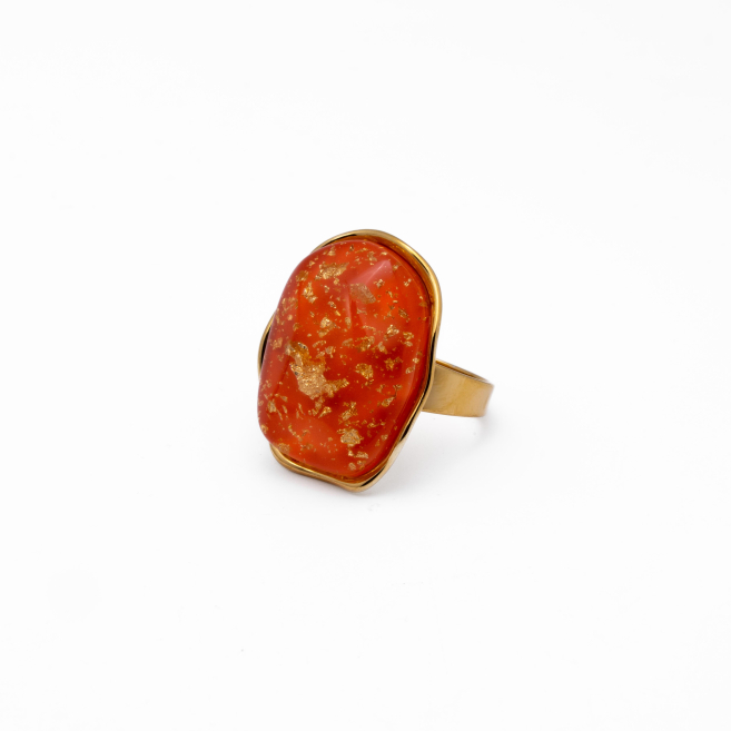 ANILLO Y00734 NARANJA Acero Inoxidable 2A26