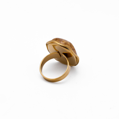 ANILLO Y00734 MARRON Acero Inoxidable 2A26