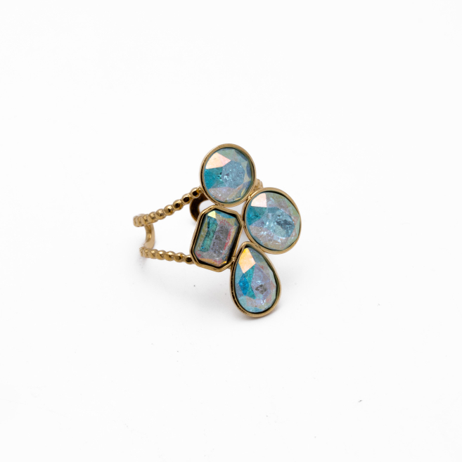 ANILLO Y00690 AZUL Acero Inoxidable A29