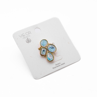 ANILLO Y00690 AZUL Acero Inoxidable A29