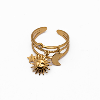 ANILLO Y00703 DORADO Acero Inoxidable A44